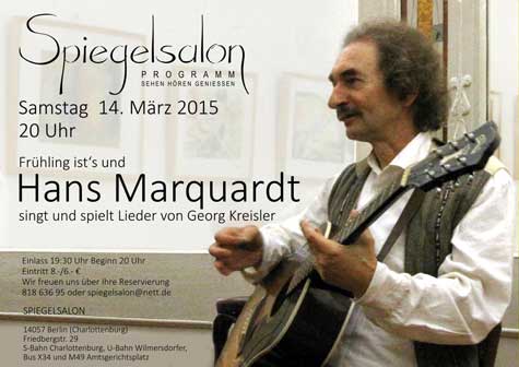 Hans Marquardt 14.3.2015 Georg Kreisler